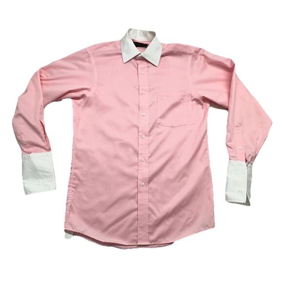 Donald J. Trump Other - Donald Trump Dress Shirt Mens Pink French Cuff Signature Collection 14.5 32/33